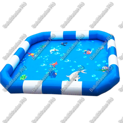Надувной бассейн «Бело–голубой» 6*5*0,65 м