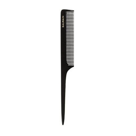 Balmain Hair Couture Расческа с хвостиком черно-белая двусторонняя Tail Comb Black and White