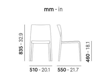 Стул пластиковый Volt HB оранжевый