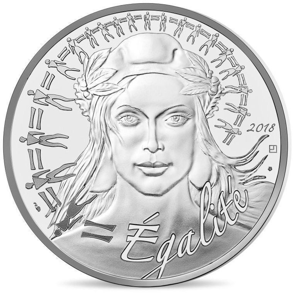20 евро. Марианна - символ Французской Республики. Равенство. Франция. 2018 год