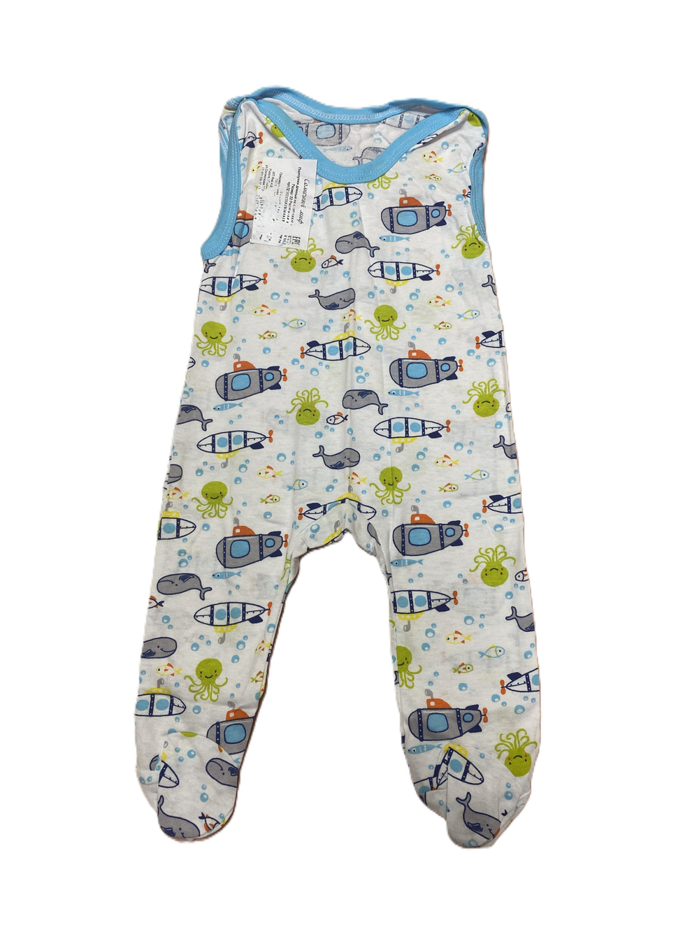 Ползунки длинные на кнопках из кулирки (100% хлопок) на рост 68 см