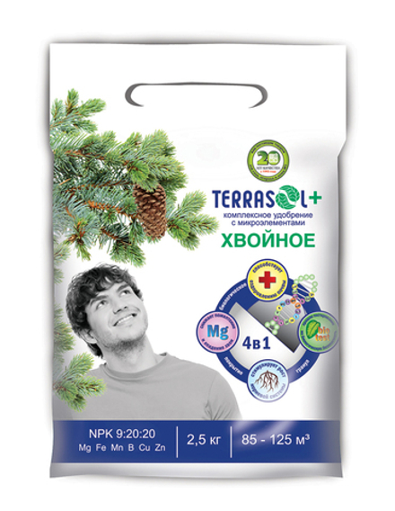 Удобрение Terrasol Хвойное, 2,5 кг