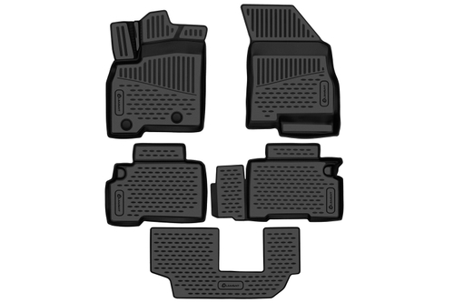 Коврики в салон для CHERY TIGGO 8 Pro E+ 2023 - 5шт. (полиуретан) ELEMENT3DAN0576210K
