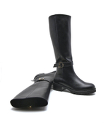 Кожаные офицерские сапоги stivali Patrizia Pepe - черный(8Y0354 L011)