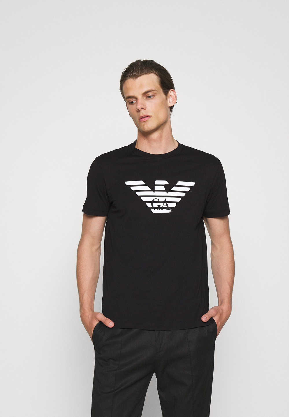 Emporio Armani Футболка с принтом - Чёрный