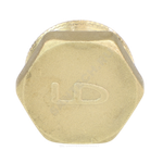 Заглушка латунь Ду 20 (3/4") НР LD LD.65.505.20