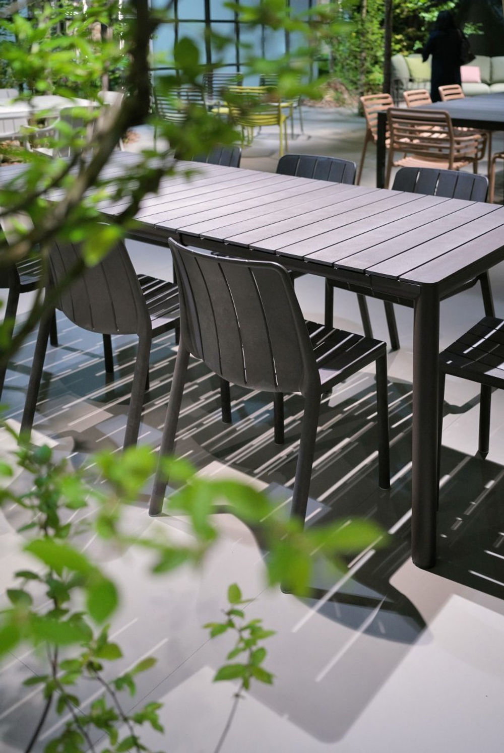 Стул пластиковый Nardi Tiberina Bistrot, антрацит