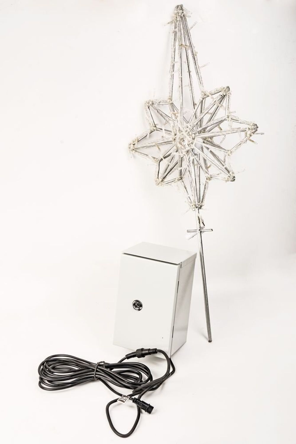 макушка звезда на уличную елку "Роза ветров"