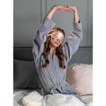 Маска для сна из натурального шелка цвета пыльной розы из коллекции essential