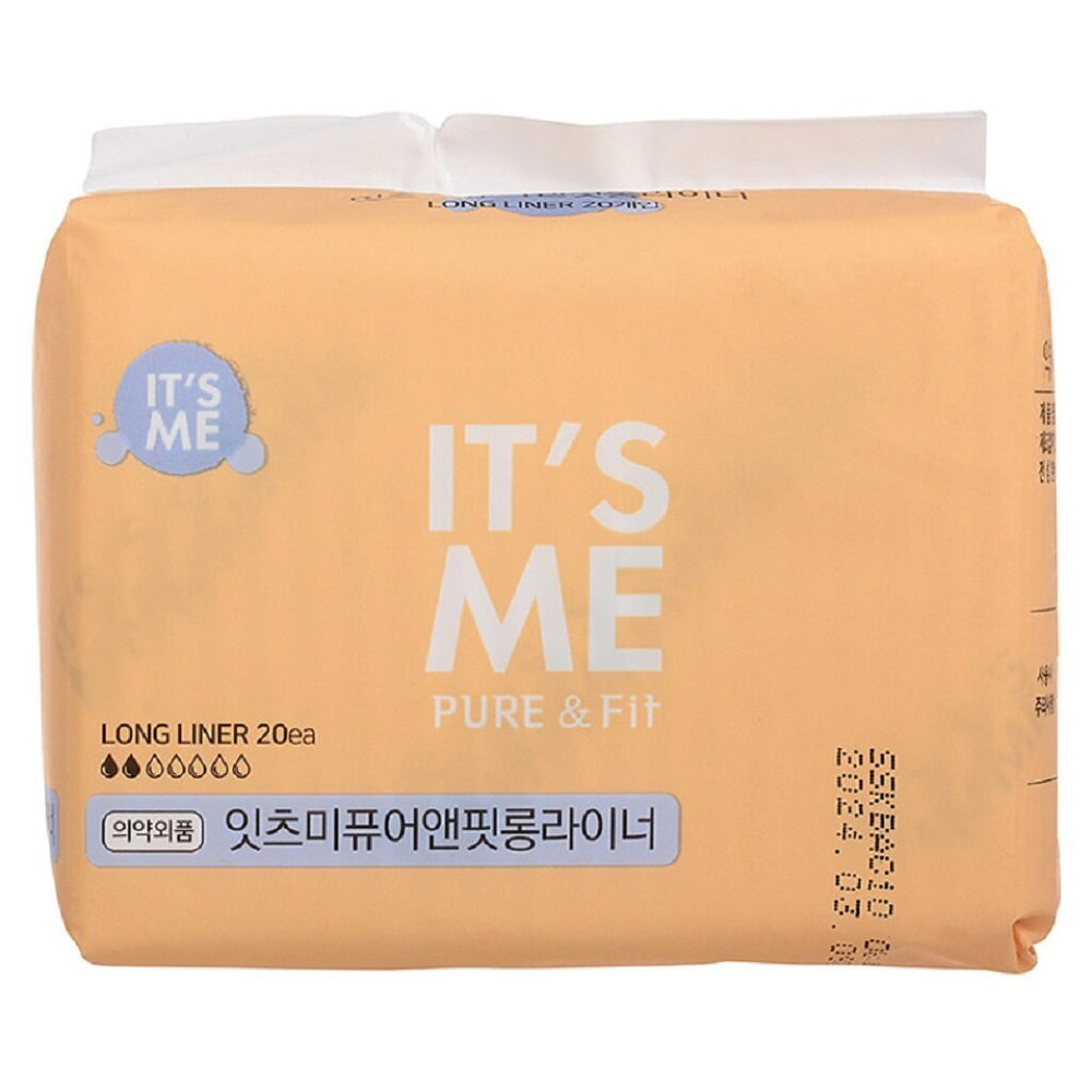 Прокладки гигиенические ежедневные It's Me Pure And Fit Long Pantyliner / Корейские прокладки