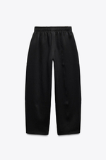 Брюки carrot fit из мягкой ткани