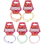 Резинки для волос 2шт «Грация», сердечки, микс 6 цветов, d-5,5см