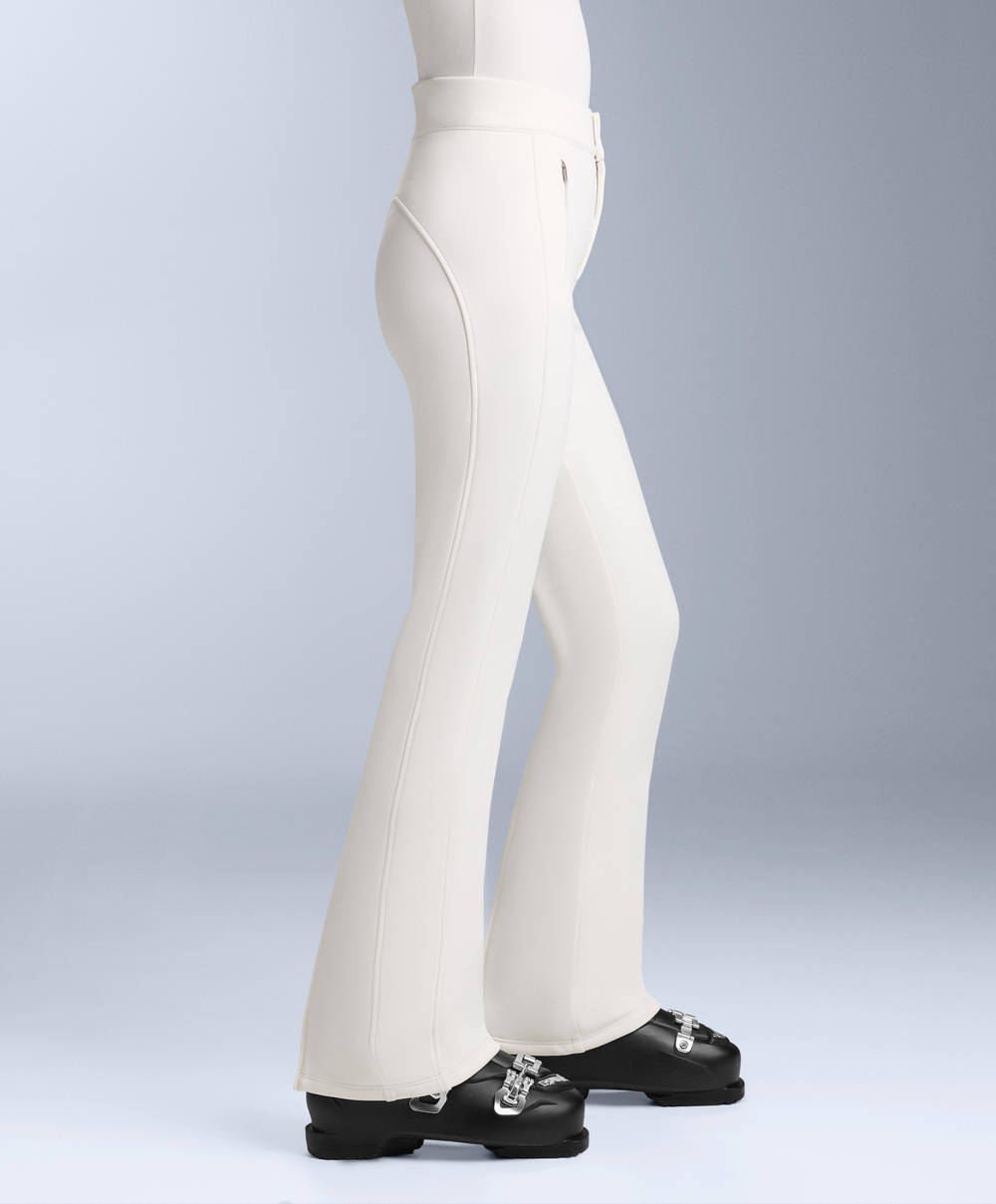 OYSHO Водонепроницаемые расклешенные брюки SKI полной длины, белый