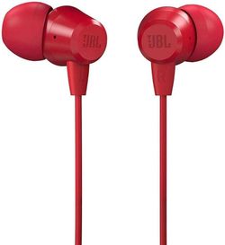 Наушники JBL C50HI Red, внутриканальные