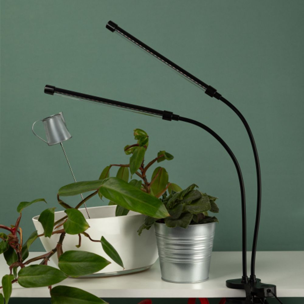 Светильник для растений на прищепке ЭРА FITO-20W-АLED-RB красно-синего спектра 20 Вт | Интерьерные фито светильники