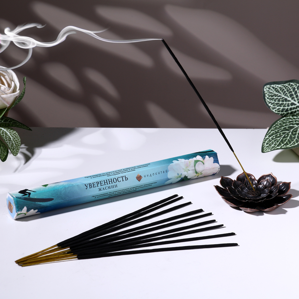Благовония "Уверенность", 20 палочек в упаковке, шестигранник