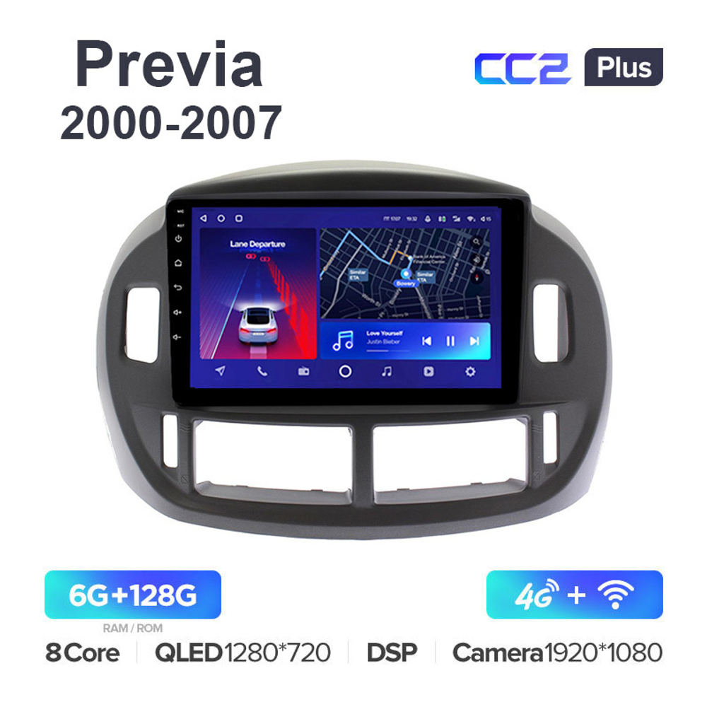 Teyes CC2 Plus 9"для Toyota Previa 2000-2007