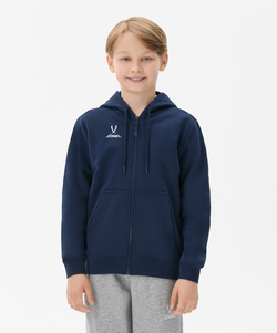 Флисовое худи на молнии ESSENTIAL Cotton Fleece FZ Hoodie, темно-синий, детский