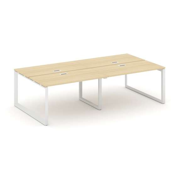 Style Project Рабочая станция двухсторонняя SN-59O.DRS-054 Акация Лорка/Металл Белый/Белый Заглушка