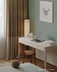 Стол письменный Type из массива дуба 140*70 см (белый RAL 9003)