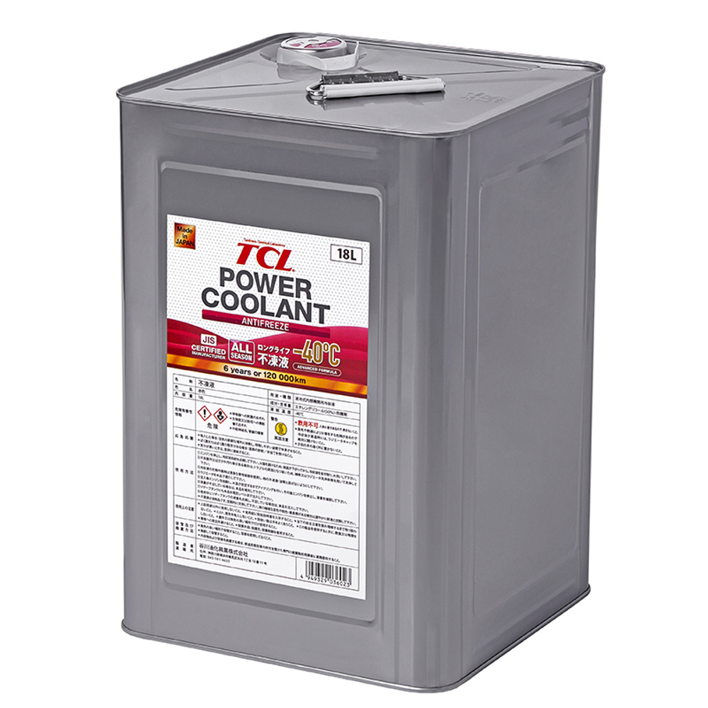 АНТИФРИЗ TCL POWER COOLANT -40C розовый, длительного действия, 18 л PC1840R