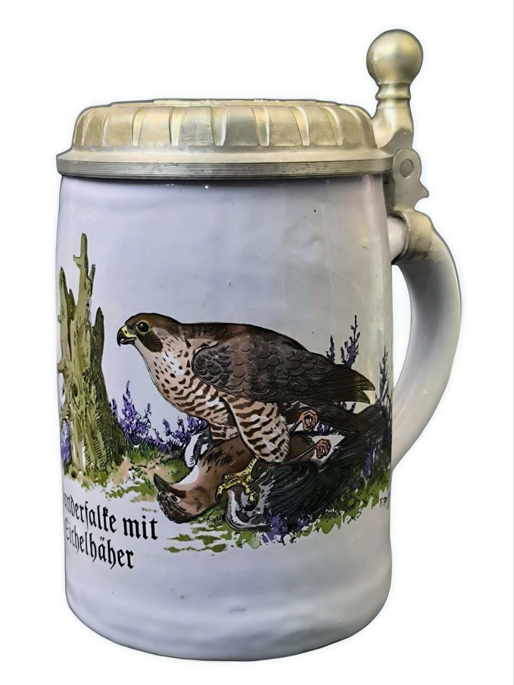 Кружка пивная "Сапсан с сойкой" Германия