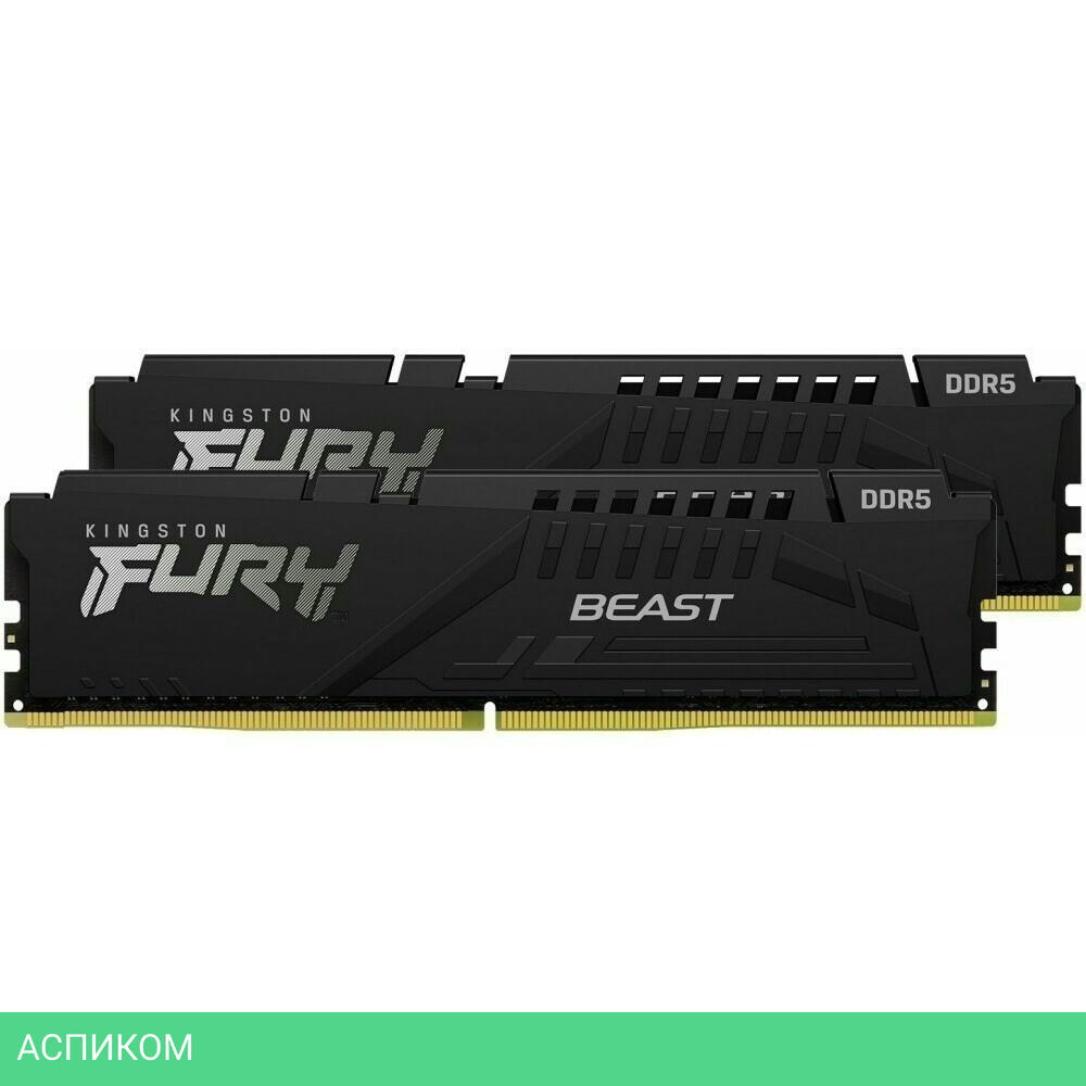 Оперативная память Kingston Fury Beast Black Expo 16Gb DDR5 (KF560C36BBEK2-16)