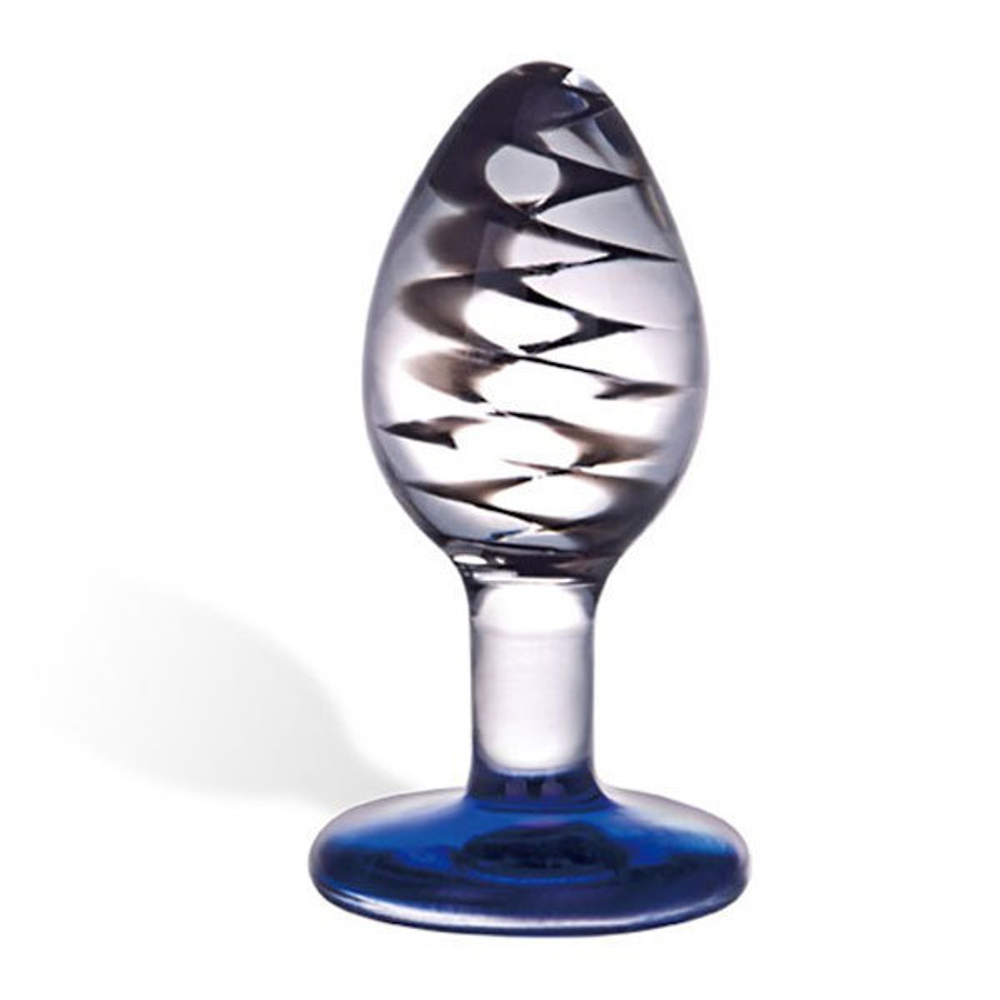 Анальная мини-пробка ручной работы со спиралью внутри, 7,5 см