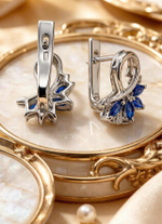 Ювелирные серьги из серебра 925 пробы