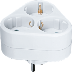 Разветвитель Navigator 94 693 NAD-S-3E-WH 3 гн. (треугольник) с/з