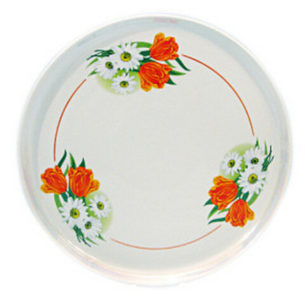 Блюдо для пиццы "РОМАШКА С ТЮЛЬПАНОМ" 30см, Беларусь.