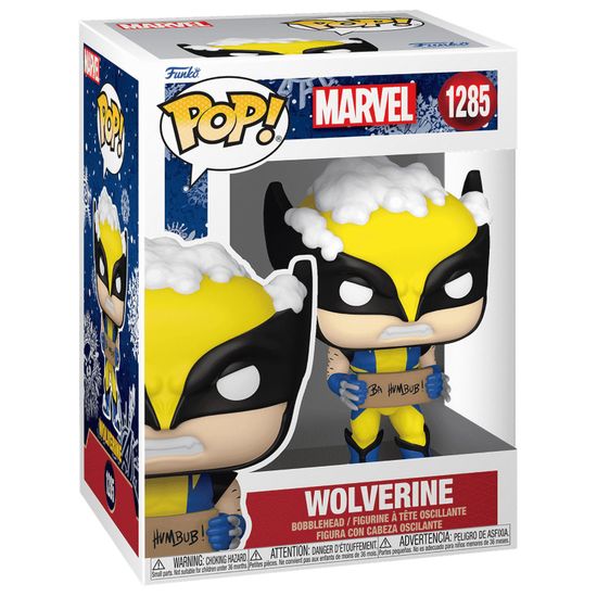 Фигурка Funko POP! Bobble Marvel Holiday Wolverine w/ Sign (1285) 72191 / Фигурка Фанко ПОП! по мотивам вселенной "Марвел", Росомаха