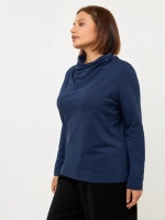 Лонгслив с цельнокроеным воротником