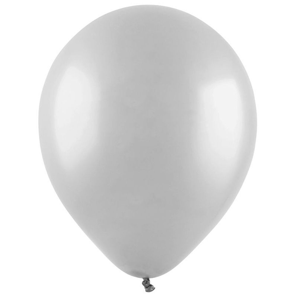 Шар (12"/30 см) Серый, Пастель 50 шт.