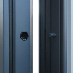 Входная уличная дверь с терморазрывом  Эльбрус 3К муар серый / Лайт софт грей