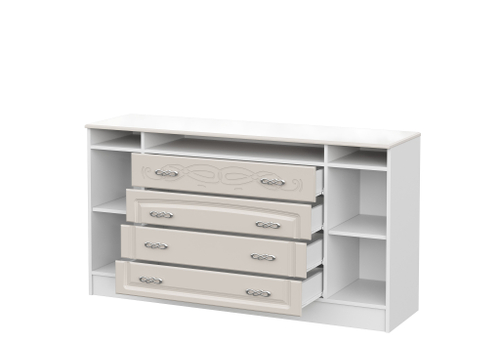 мс для спальни Венеция КМ-01 белый/жемчуг