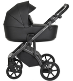 Детская коляска Roan Bass Next Кожа 2 в 1 RN088/1 Black/Black