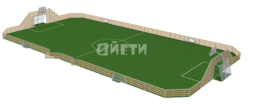 Ограждение спортивной площадки ЭКО 391005 для игры в уличный футбол