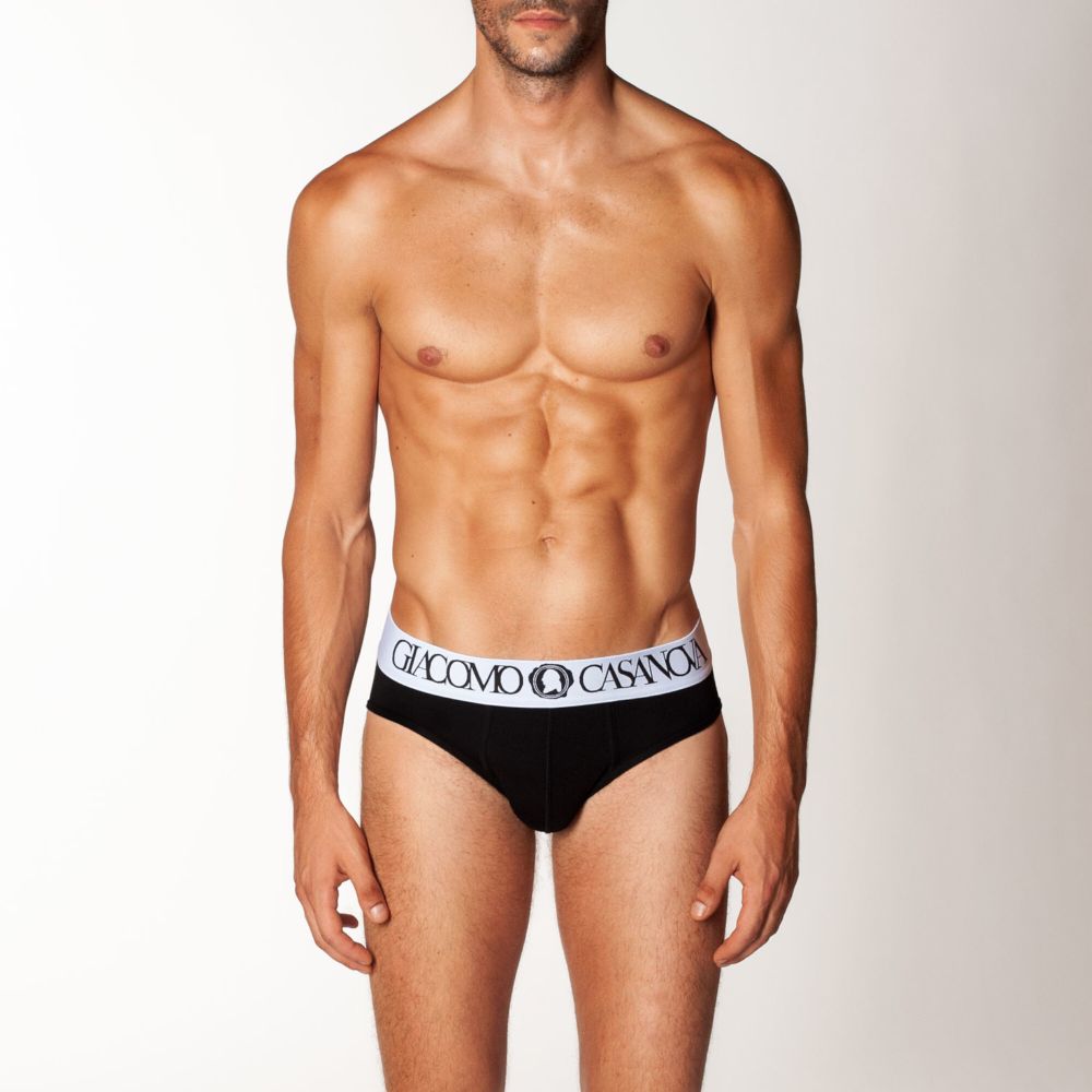 Мужские трусы брифы черные CASANOVA 0002A