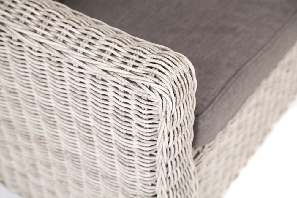 "Кон Панна" диван из искусственного ротанга двухместный, цвет бежевый