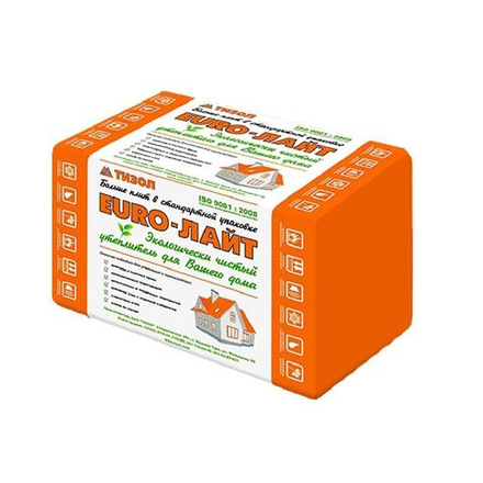 ТИЗОЛ EURO-ЛАЙТ 40 плотность 40 кг/м3 1000х600х100 мм