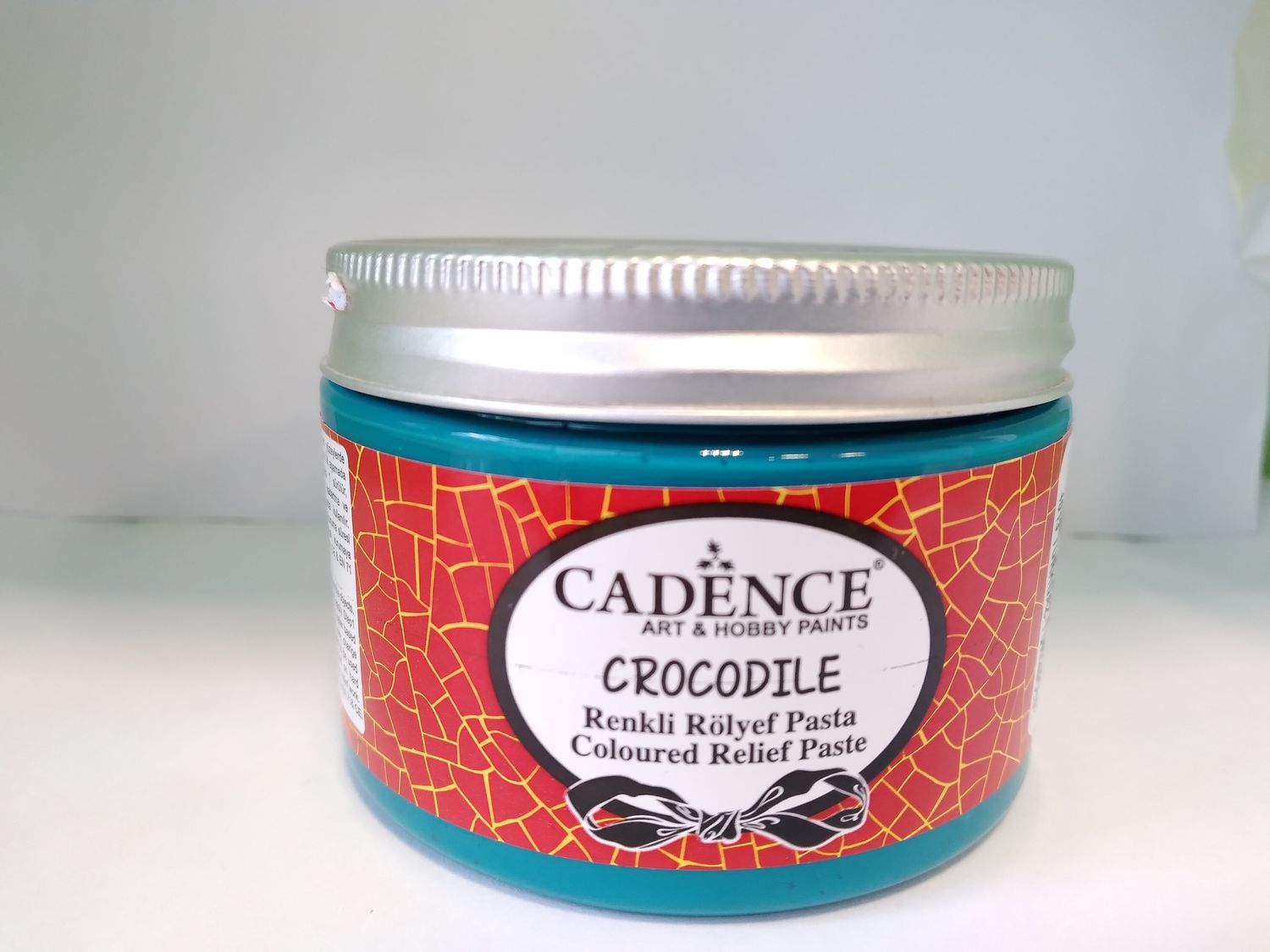 Crocodile relief paste 4013 turquoise 150мл cadence