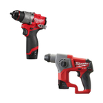 Шуруповерт ударный и перфоратор Milwaukee M12 FPP2F2-602X набор