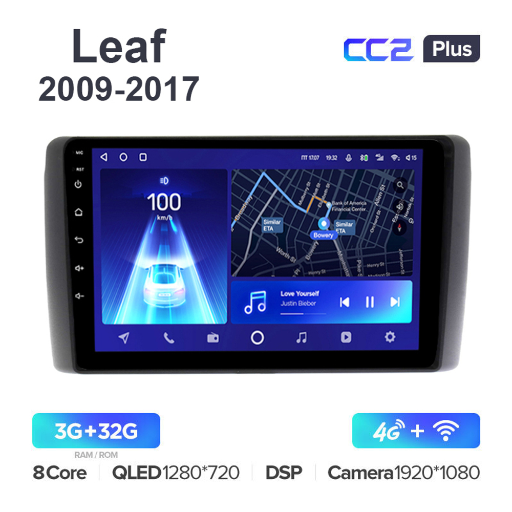 Teyes CC2 Plus 9"для Nissan Leaf 2009-2017