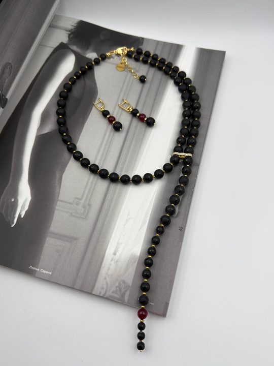 Серьги "Эйва" на золотой застежке