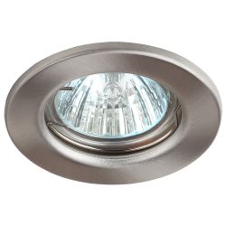 ST1 SN Светильник ЭРА штампованный MR16,12V/220V, 50W сатин никель