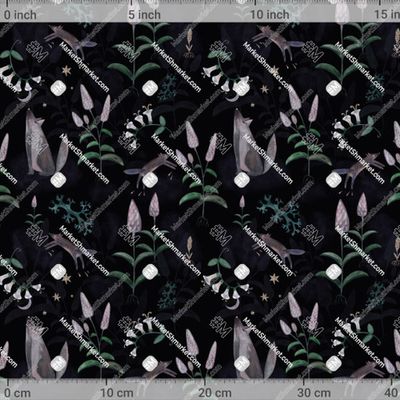 Волки и мята black by Naty dream 577 DPI