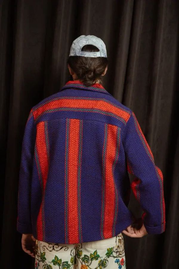 Куртка в Полоску фиолетовая - фото 3