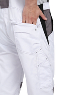 Костюм СИРИУС-ЦИТРИН куртка, п/к белый со средне-серым