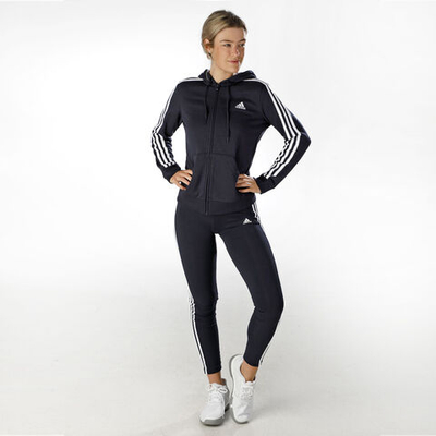 Женские теннисные брюки adidas 3 Stripes Tight Women - Dark Blue, White